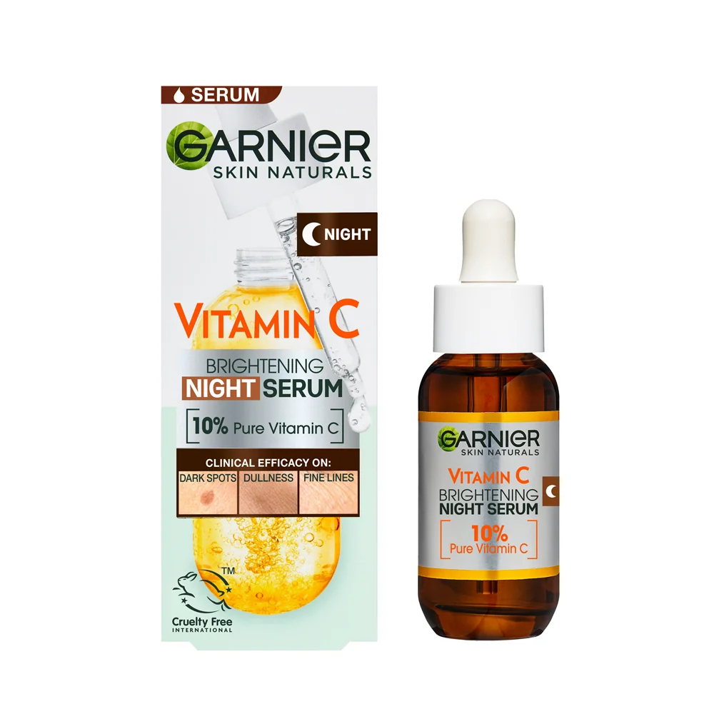 Pachet Serum de zi cu Vitamina C 30ml + Serum de noapte cu Vitamina C 30ml, Garnier