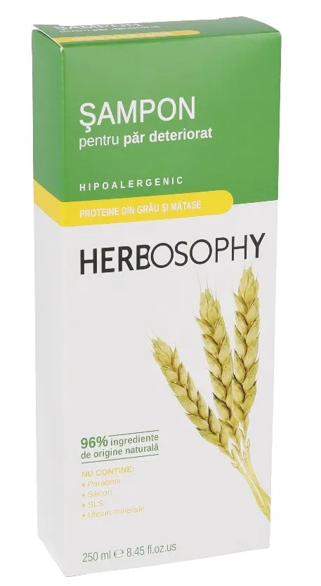 Herbosophy Sampon cu proteine din grau, 250ml