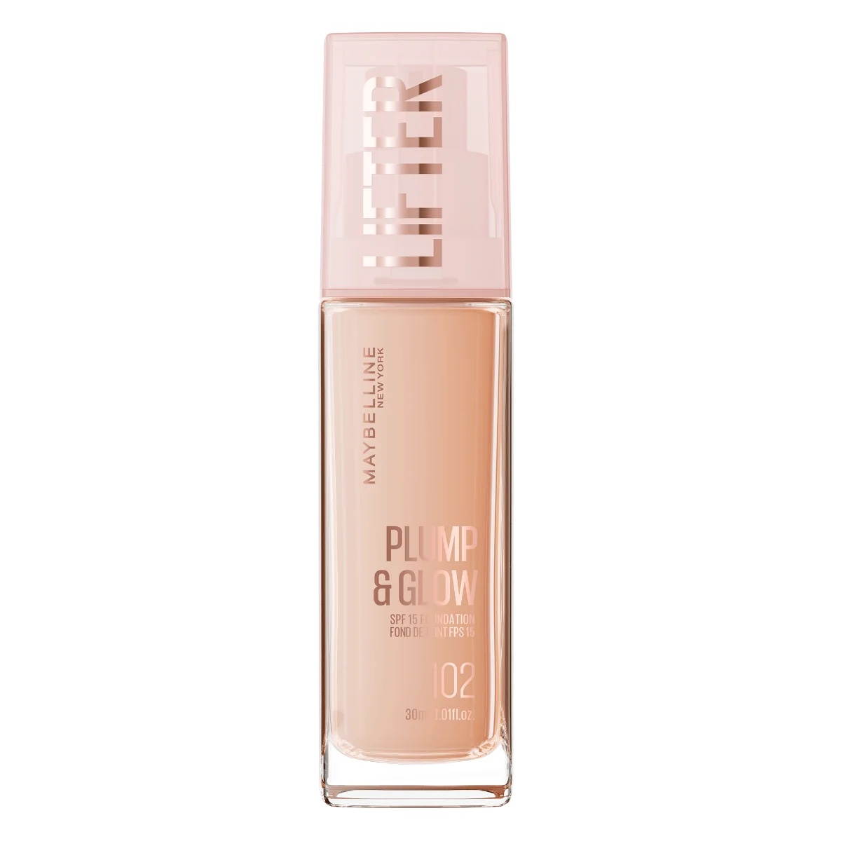 Fond de ten Lifter Plump & Glow Nr. 102, 30ml, Maybelline