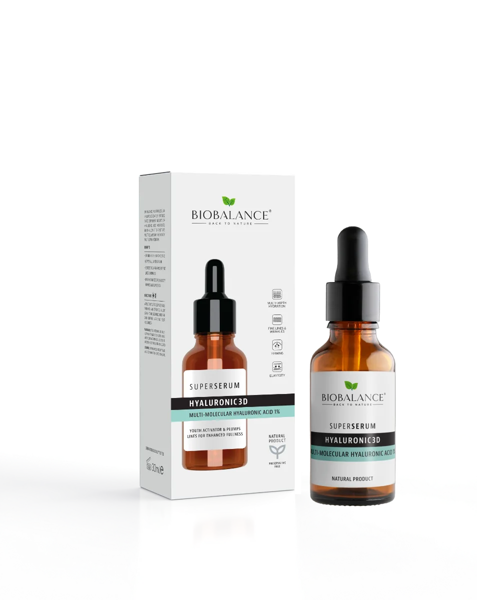 Ser de fata cu acid hialuronic multi-molecular 1% Hyaluronic 3D, 30ml, Bio Balance