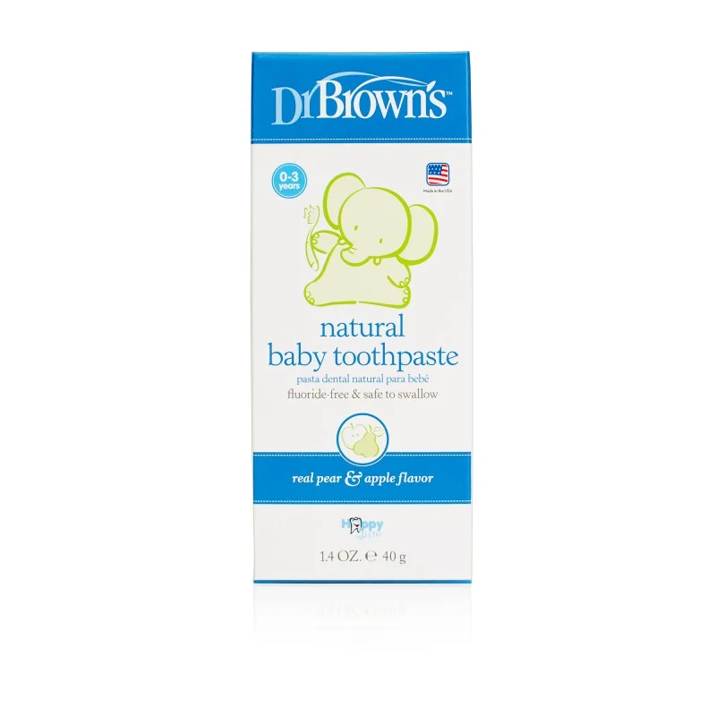 Pasta naturala de dinti pentru copii cu aroma de para si mar, 40g, Dr. Brown’s