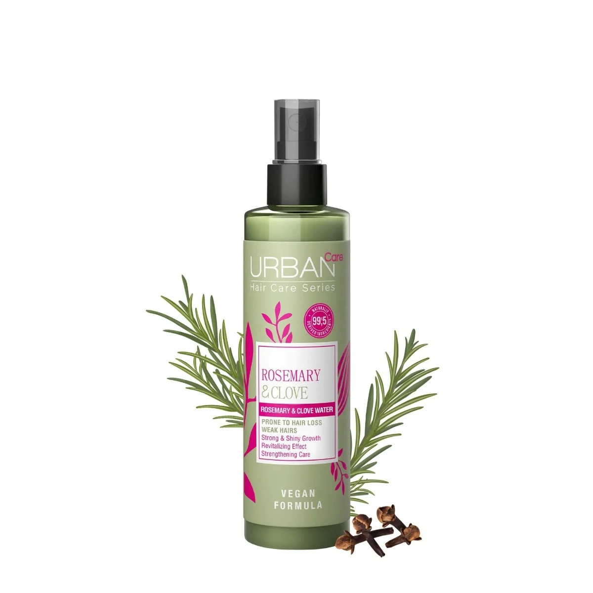 Apa de rozmarin pentru cresterea parului cu cuisoare, 150ml, Urban Care