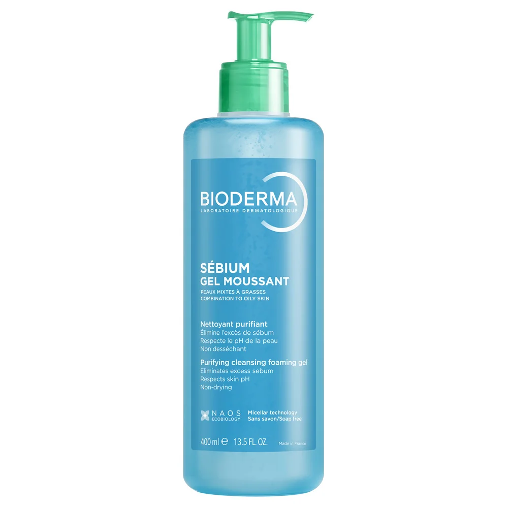 Gel spumant pentru piele mixta si grasa Sebium, 400ml, Bioderma