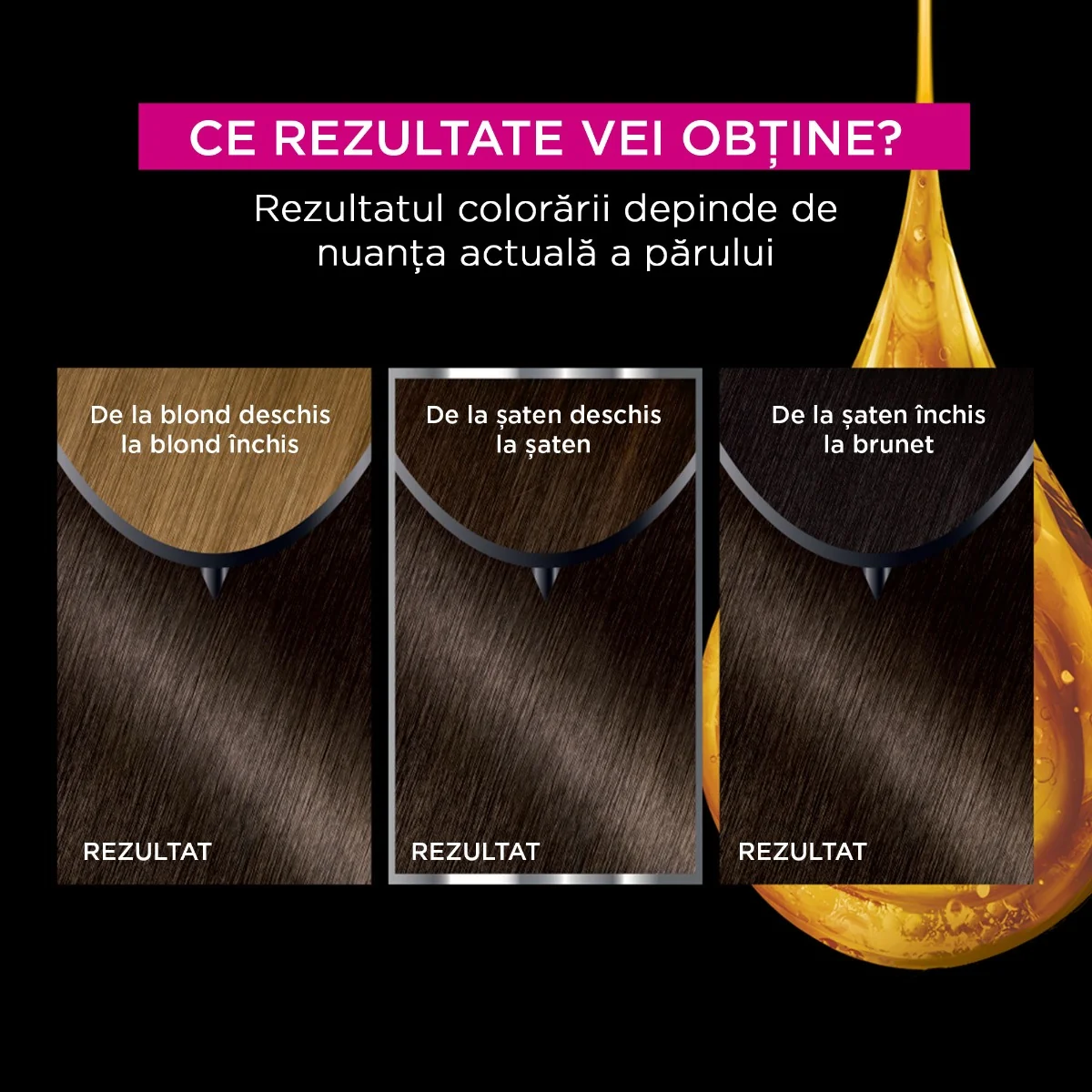 Vopsea de par permanenta fara amoniac 5.0 Brown Olia, 174ml, Garnier