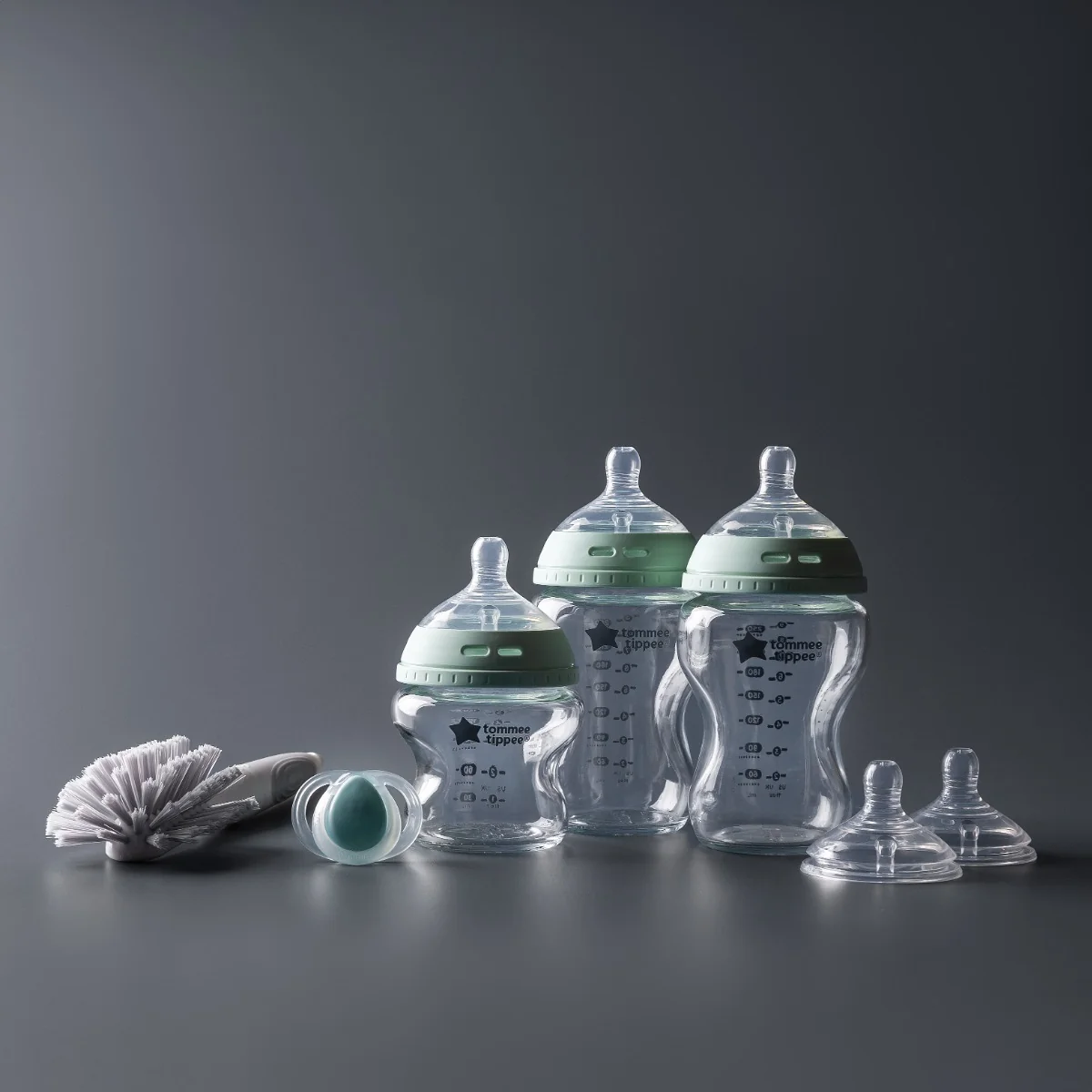 Kit biberoane din sticla 0 luni+ Natural Start, 1 bucata, Tommee Tippee