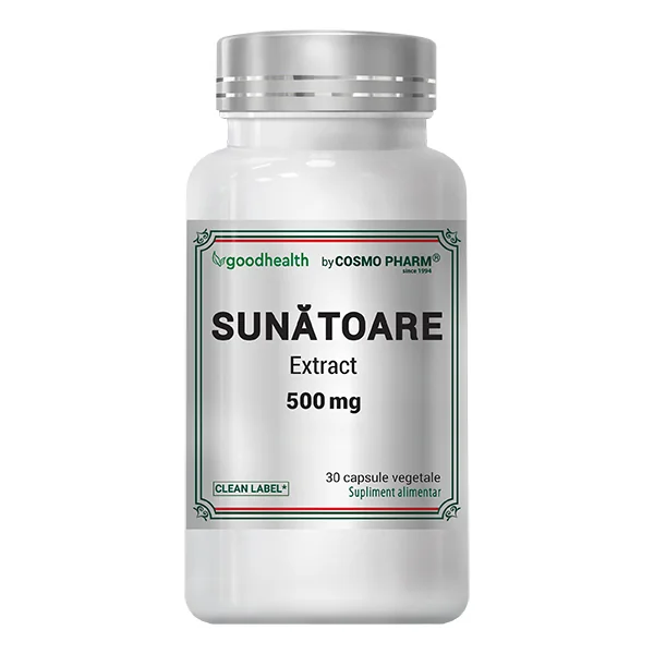 Sunatoare Extract 500mg, 30 capsule, Cosmopharm