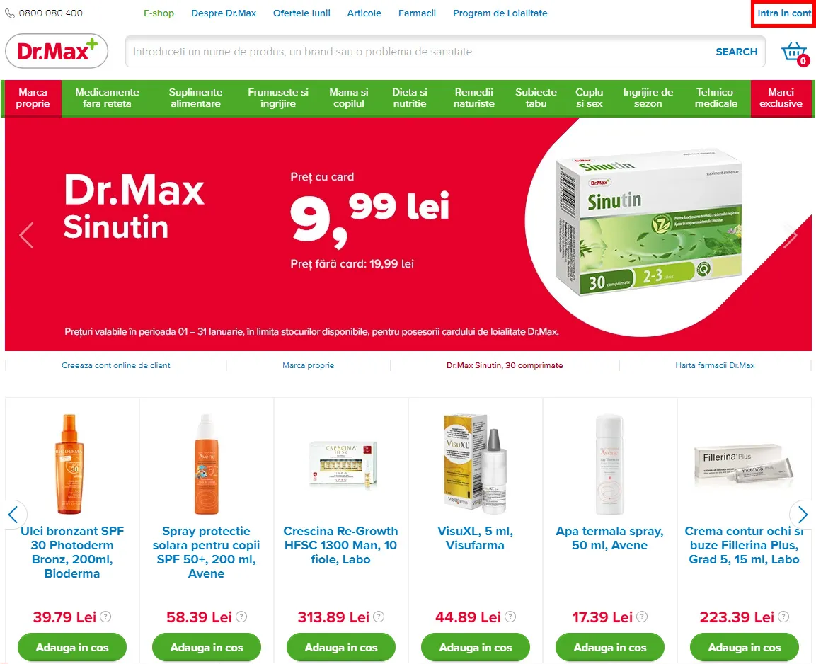 Home page Dr.Max