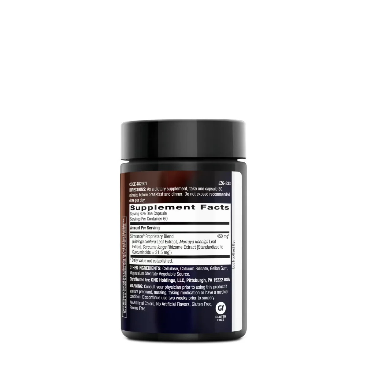 Formula pentru controlul greutatii Slimvance Core Slimming Complex, 60 capsule, BodyDynamix
