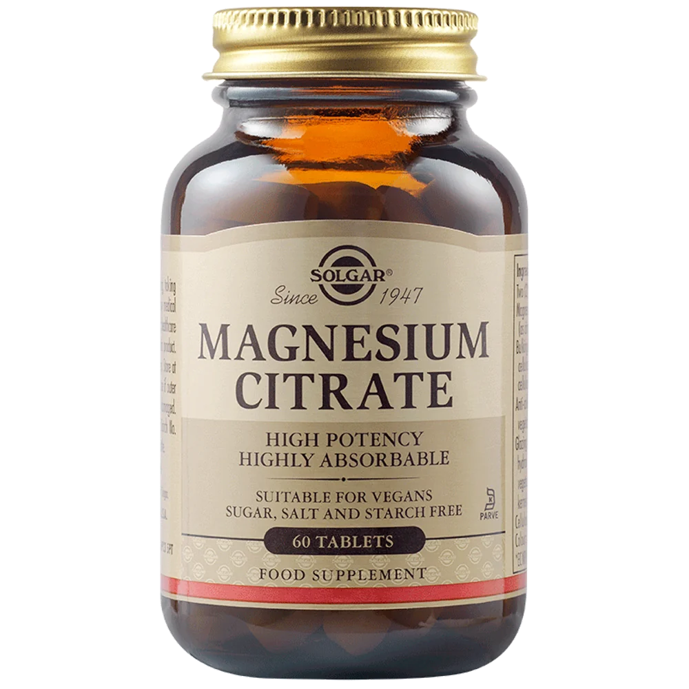 Citrat de magneziu 200mg, 60 tablete, Solgar