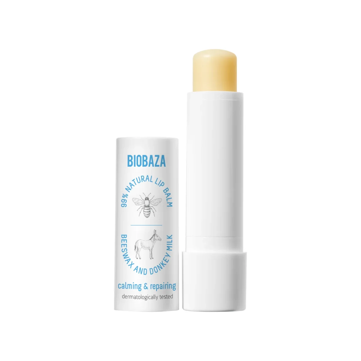 Balsam de buze cu extract de miere si lapte de magarita, 45g, Biobaza