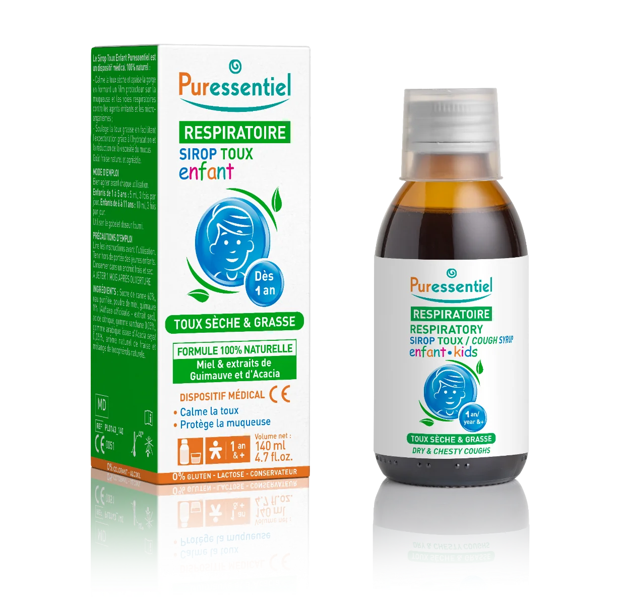 Sirop de tuse pentru copii Respiratory, 140ml, Puressentiel