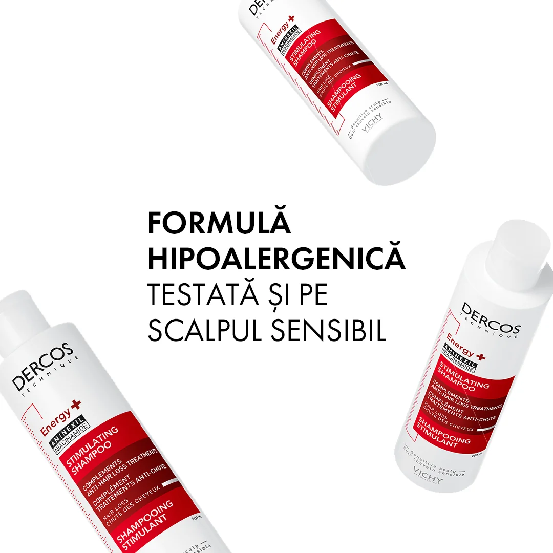 Sampon energizant impotriva caderii parului cu aminexil Energy+ Dercos, 200ml, Vichy