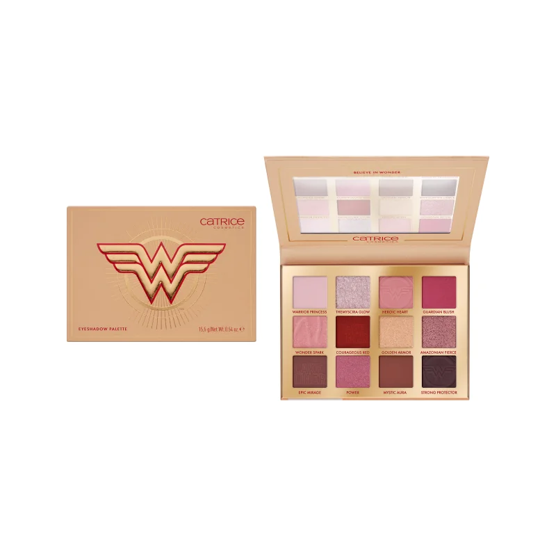 Paleta de farduri pentru pleoape 020 Amazonian Warrior Wonder Woman, 15.5g, Catrice