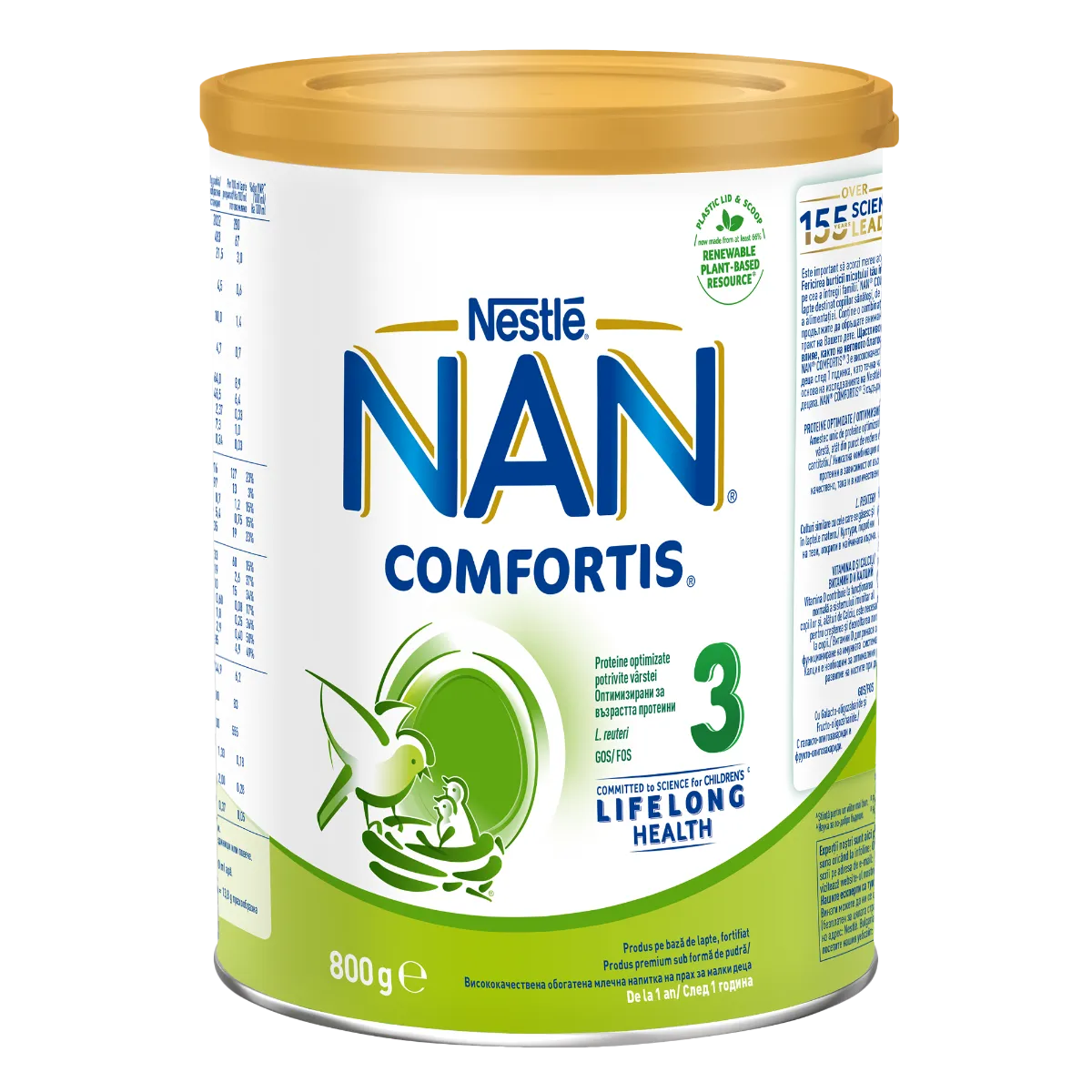 Lapte praf Nan 3 Comfortis, incepand de la 12 luni, 800 g, Nestle