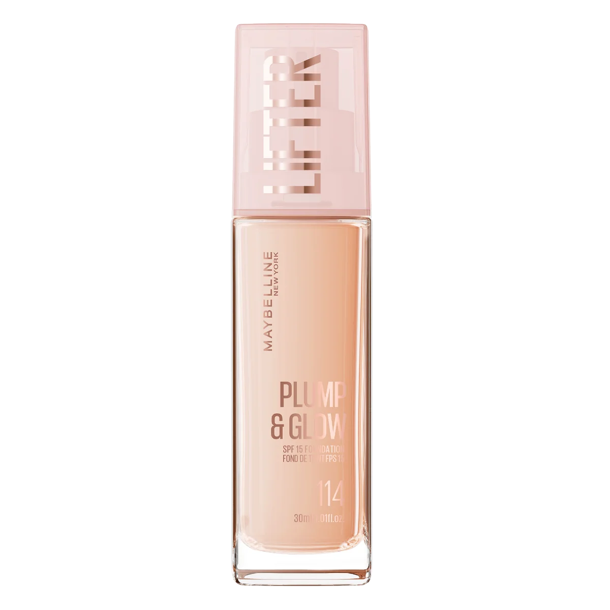 Fond de ten Lifter Plump & Glow Nr. 114, 30ml, Maybelline