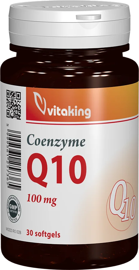 Coenzima Q10 naturala 100mg, 30 capsule gelatinoase, Vitaking