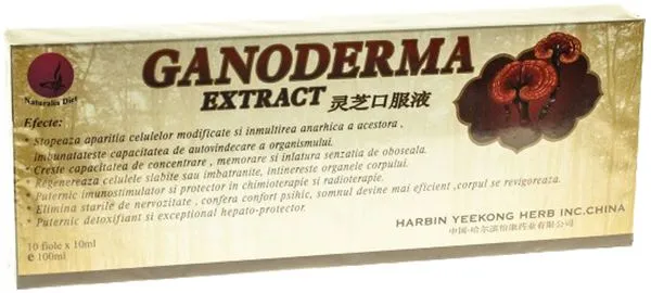 Ganoderma, 10 fiole x 10ml, Naturalia Diet