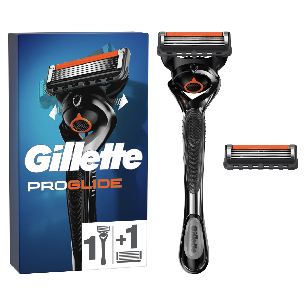 Aparat de ras pentru barbati Proglide + rezerva, 1 bucata, Gillette
