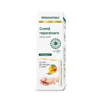Crema reparatoare pentru maini cu mango si unt de shea, 50ml, VivaNatura