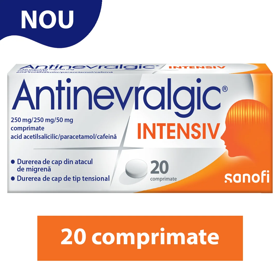 Antinevralgic Intensiv, 20 comprimate, Sanofi