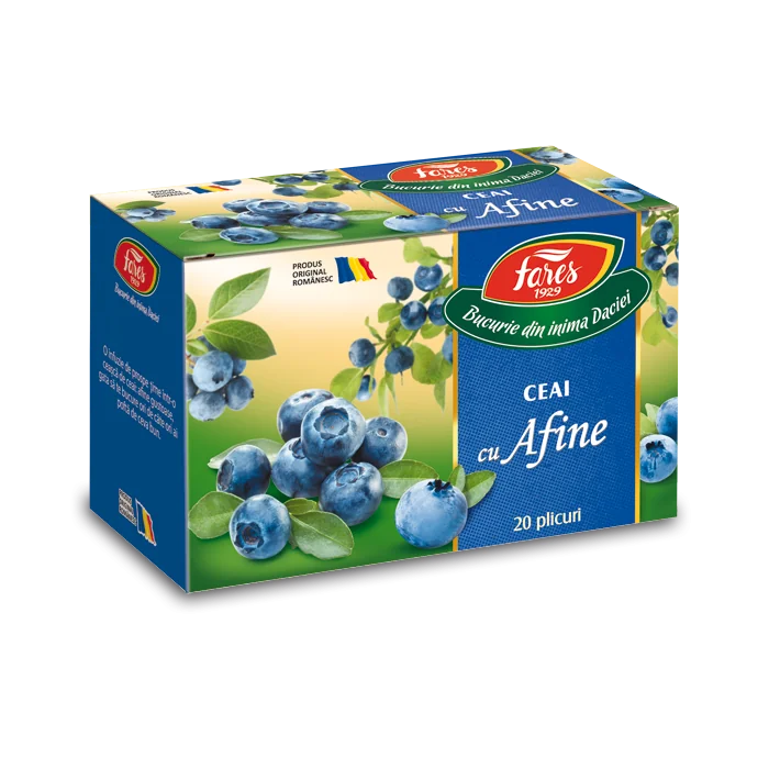 Ceai cu afine, 20 plicuri, Fares