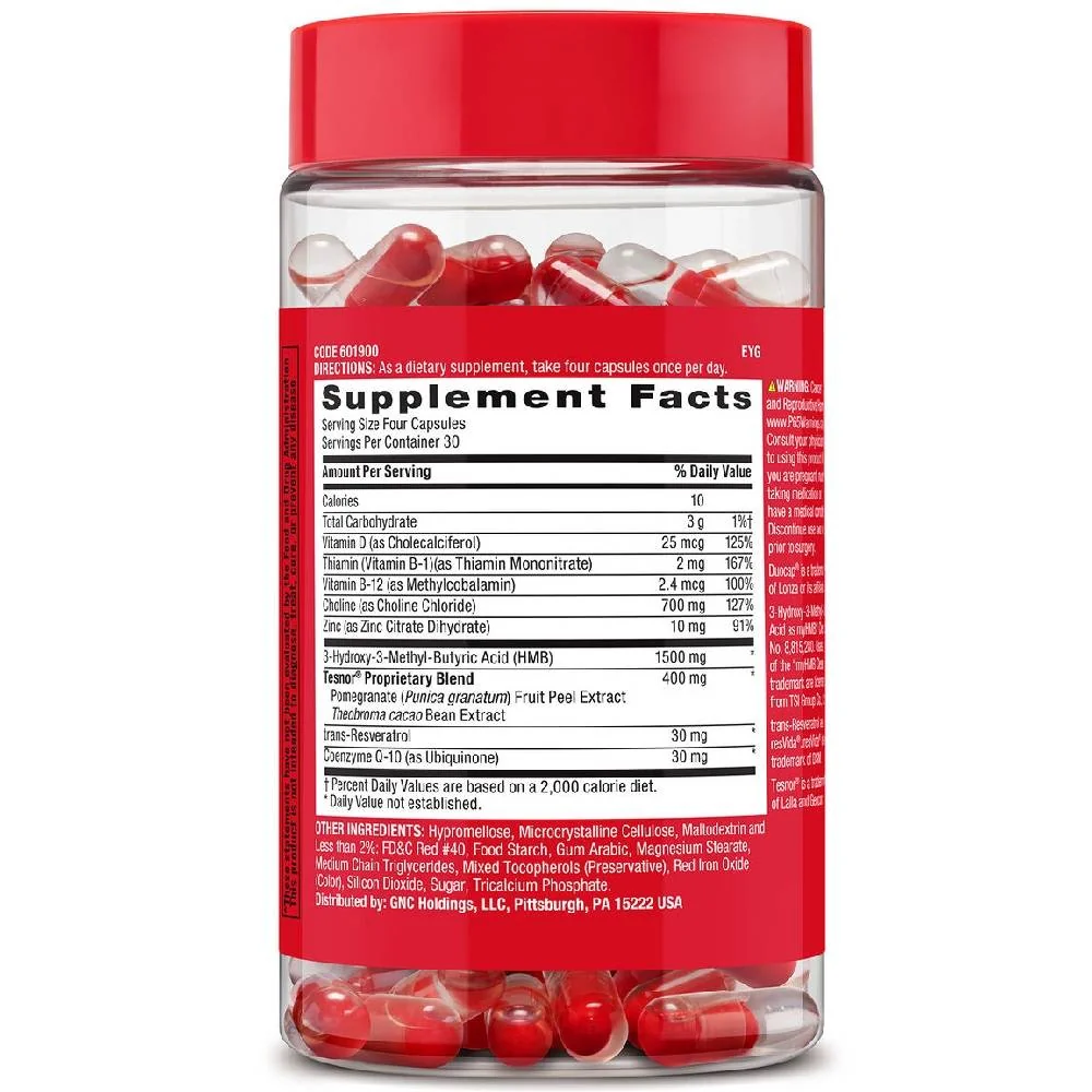 Formula avansata pentru cresterea testosteronului liber si total Ultra Testosterone, 120 capsule, GNC