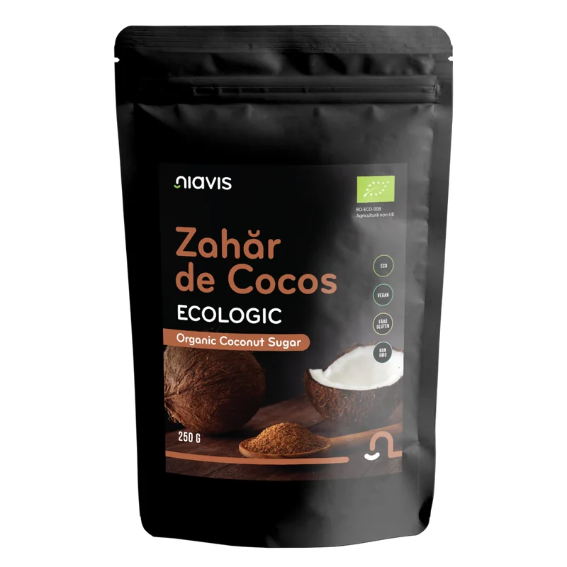 Zahar de cocos ecologic, 250g, Niavis