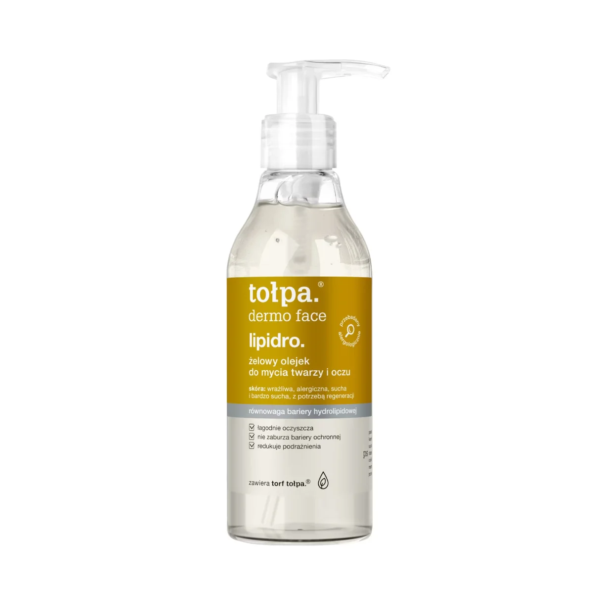 Ulei-gel pentru curatarea fetei Dermo Face Lipidro, 195ml, Tołpa