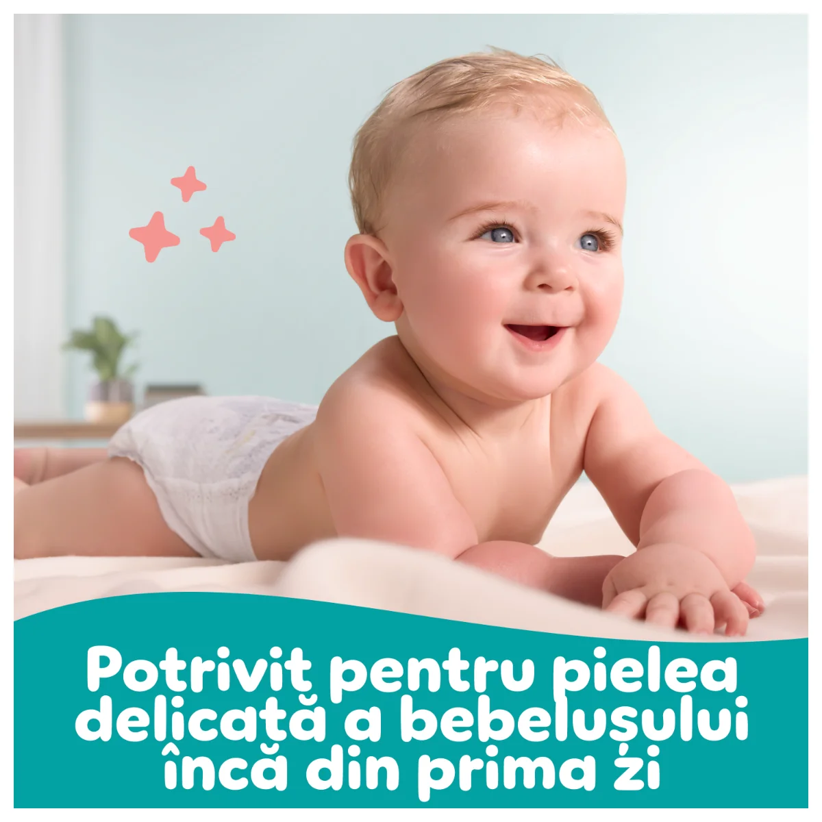 Servetele umede Sensitive, 80 bucati, Pampers