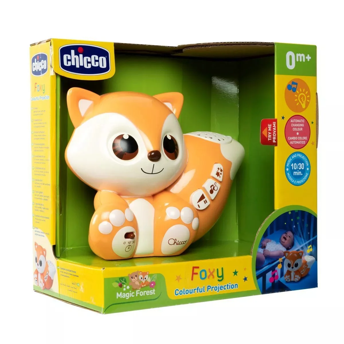 Jucarie portabila Vulpita Foxy + 0luni, 1 bucata, Chicco