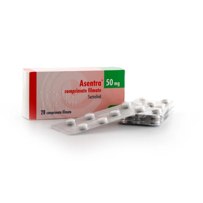 Asentra 50 mg, 28 comprimate filmate, KRKA