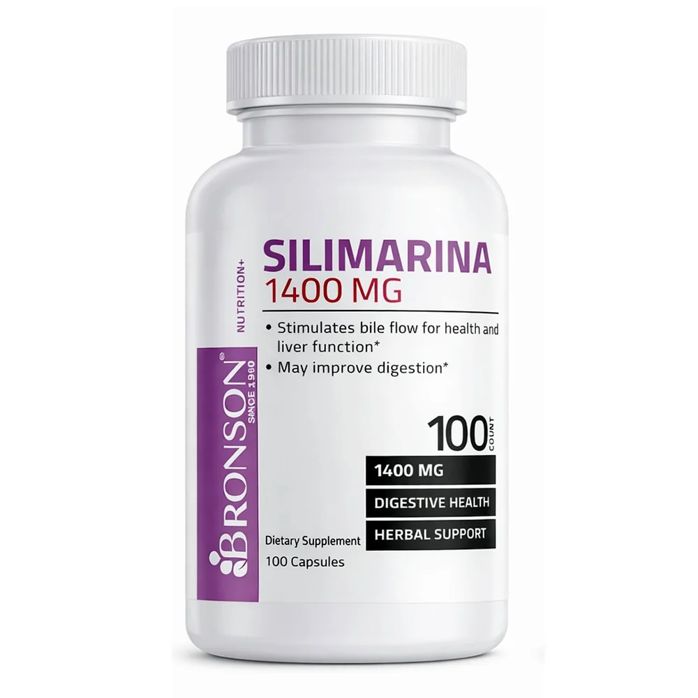 Silimarina Milk Thistle 1400mg, 100 capsule, Bronson Laboratories