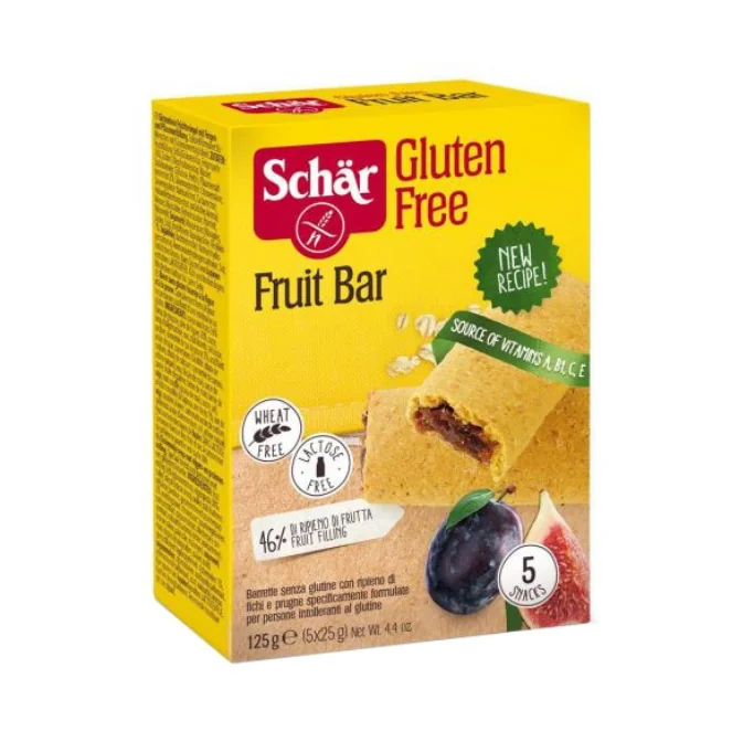 Batoane fara gluten cu prune si smochine Fruit Bar, 125g, Schar