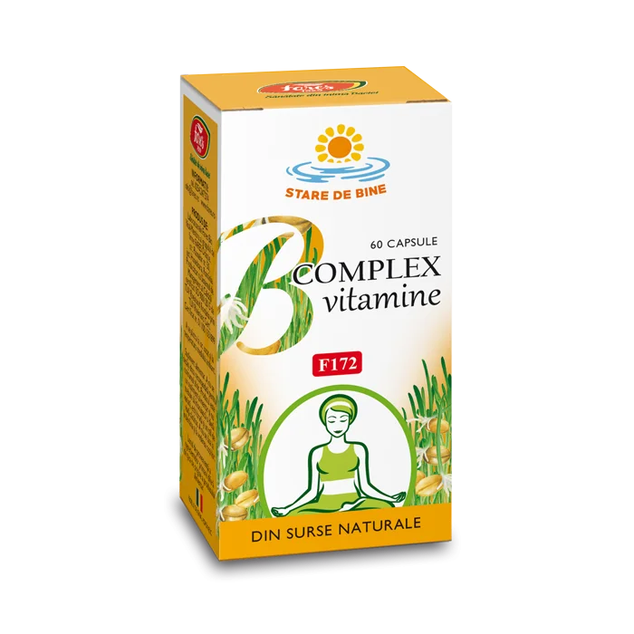 Vitamine naturale B Complex F172, 60 capsule, Fares