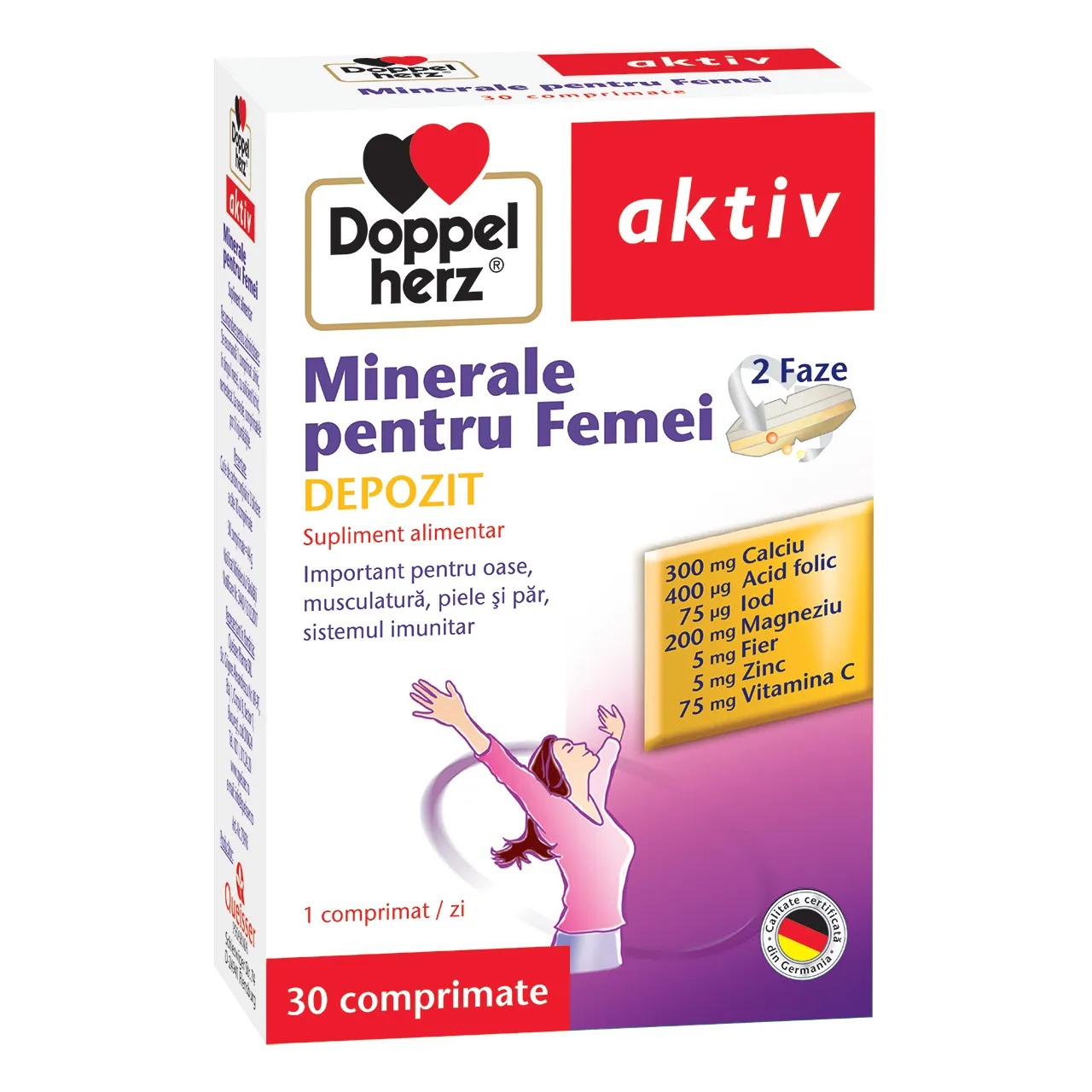 Minerale pentru femei, 30 comprimate, Doppelherz