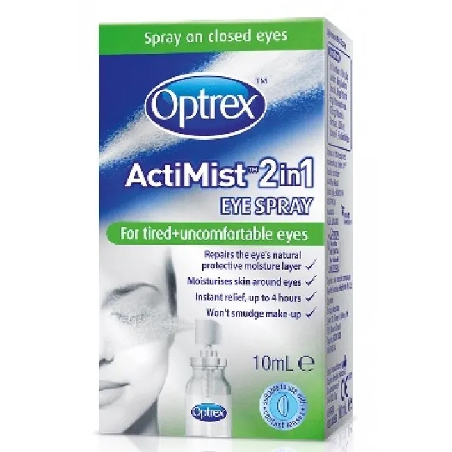 Optrex spray 2in1 ochi obositi, 10ml, Reckitt Benckiser Healthcare