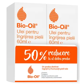 Pachet ulei pentru ingrijirea pielii 1 + 50% reducere la al doilea produs, 2 x 60ml, Bio-Oil 