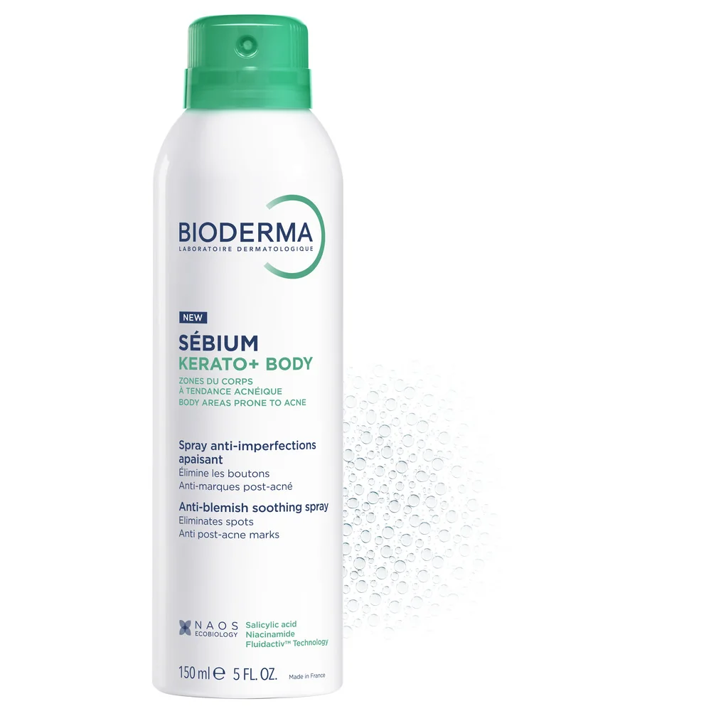 Spray de corp calmant anti-imperfectiuni Kerato+ Sebium, 150ml, Bioderma