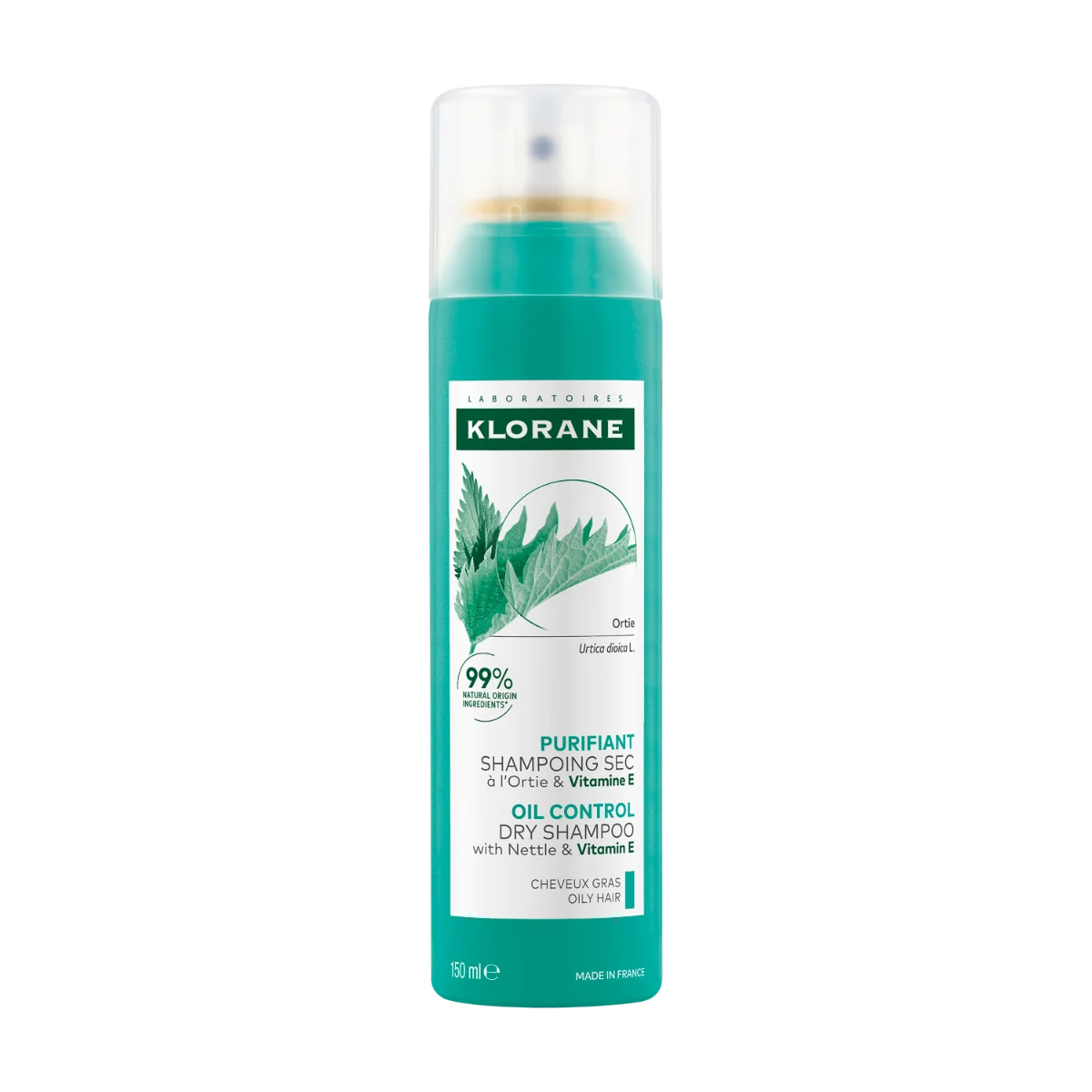 Sampon uscat cu urzica si vitamina E, 150ml, Klorane