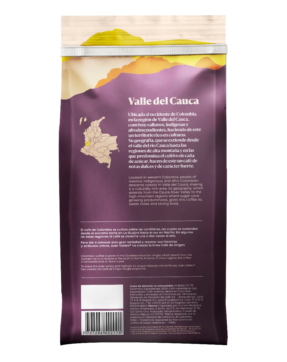 Cafea boabe Origine Valle del Cauca, 454g, Juan Valdez