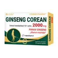 Ginseng Corean 2000mg, 30 capsule, Cosmopharm