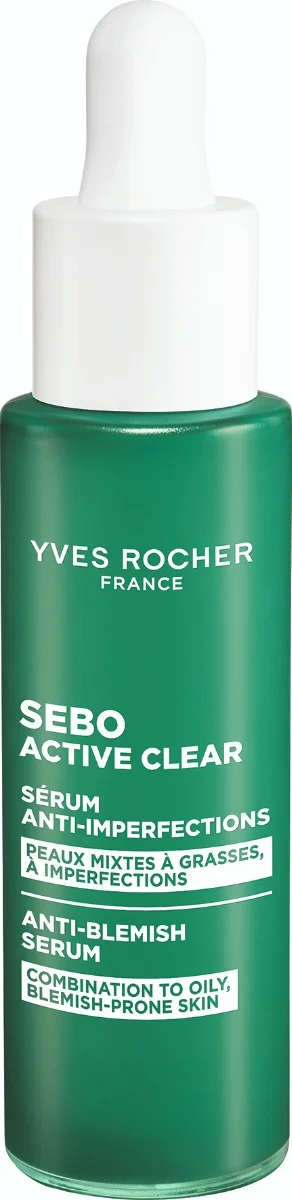 Ser anti-imperfectiuni Sebo Active Clear, 30ml, Yves Rocher