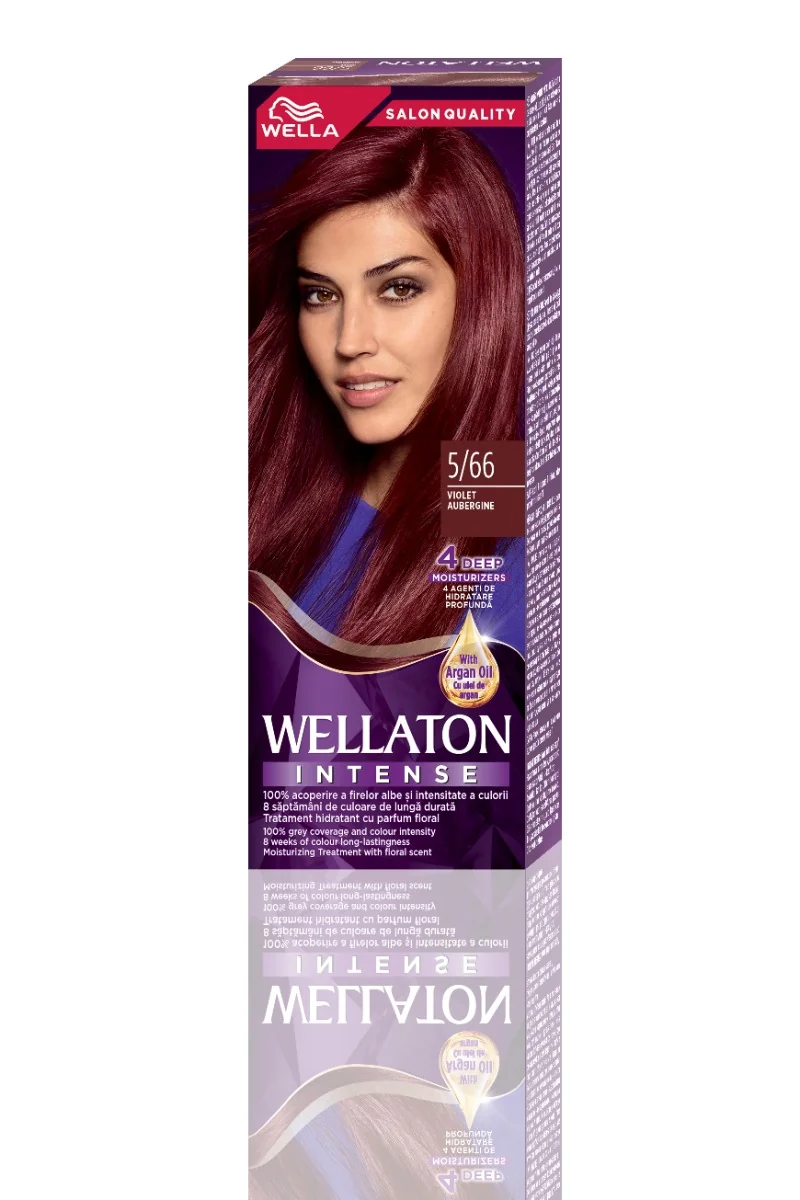 Vopsea de par permanenta Violet 5.66 Wellaton, 110ml, Wella