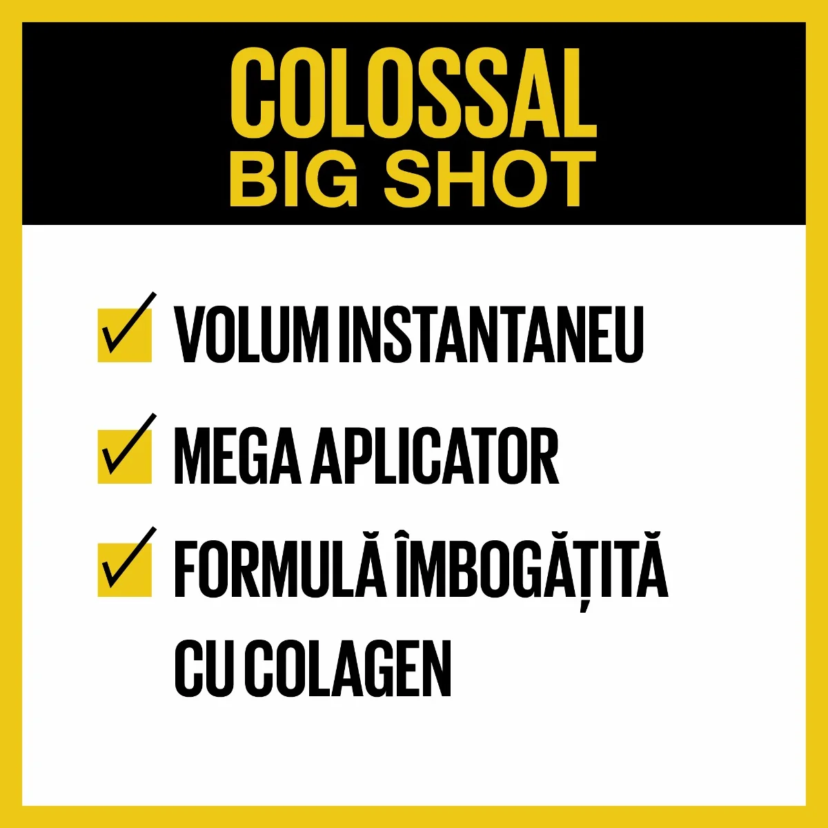 Mascara Volum Express The Colossal Big Shot Black, 9.5ml, Maybelline