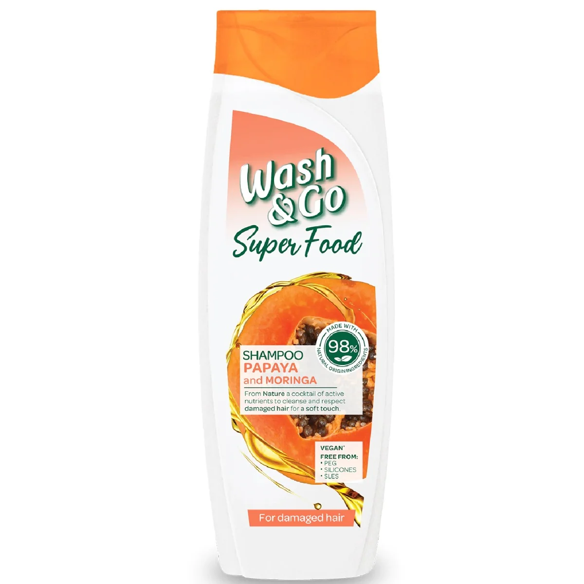 Sampon cu papaya, 400ml, Wash&Go