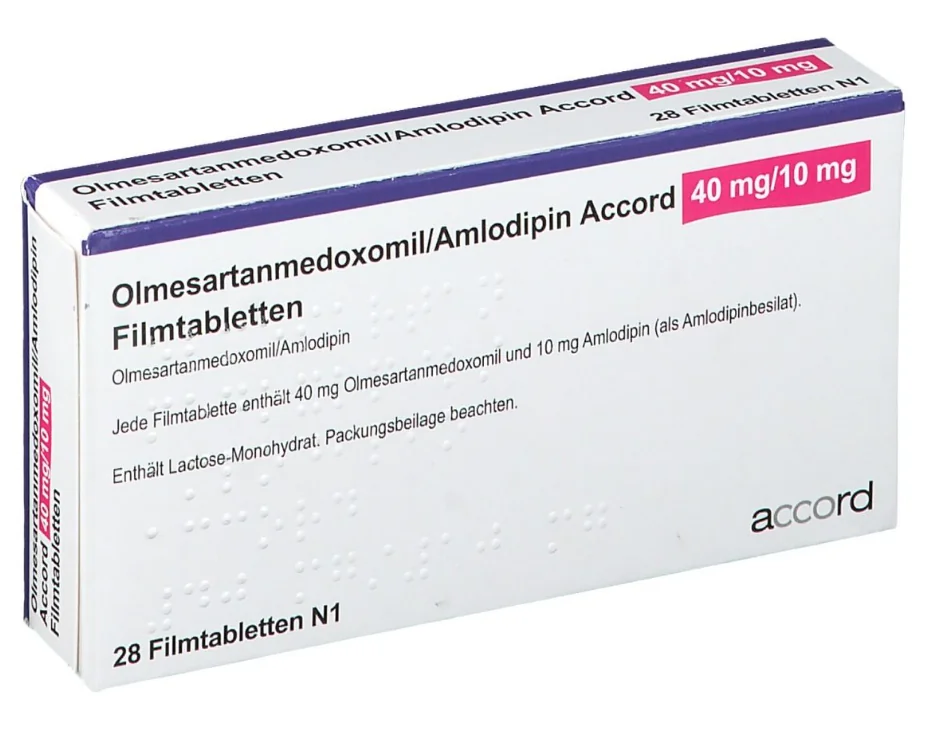 Olmesartan/Amlodipina 40mg/10mg, 28 comprimate filmate, Accord Healthcare