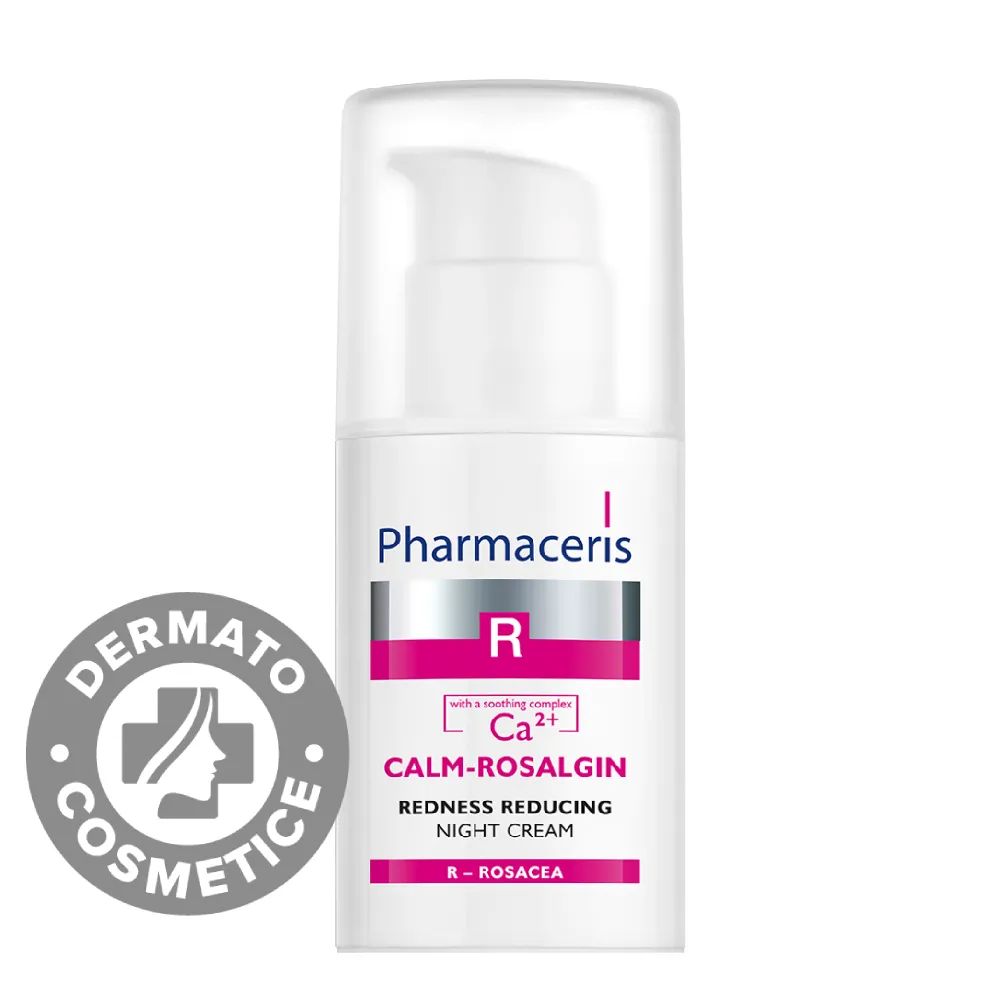 Crema de noapte pentru reducere roseata Calm-Rosalgin R, 30ml, Pharmaceris 
