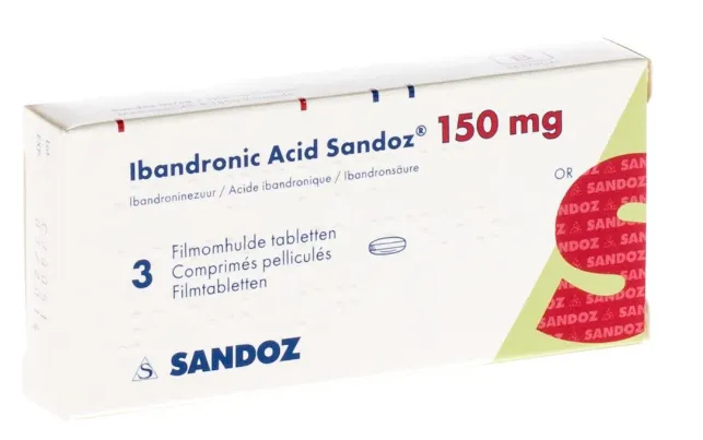 Acid Ibandronic 150mg, 1 comprimat filmat, Sandoz
