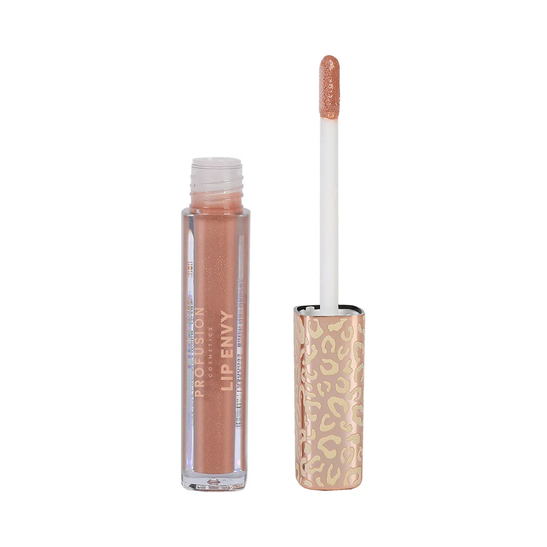 Set Luciu de buze ultra neted si lucios 3.5ml + Creion pentru buze cu finish satinat 0.3g Lip Envy Crystal Nude, Profusion Cosmetics