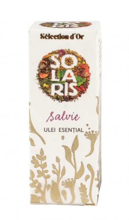 Ulei esential de Salvie Premium, 5ml, Solaris